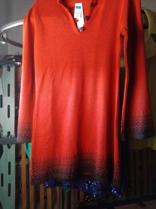 Vestido corto Marella naranja S