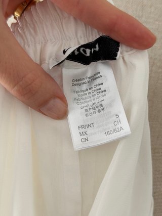 Pantalones cortos Etam blancos plisados