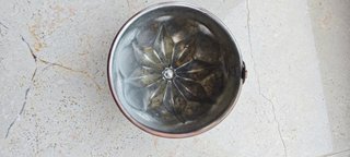 Antico Stampo Budino Rame Stagnato Vintage