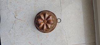 Antico Stampo Budino Rame Stagnato Vintage