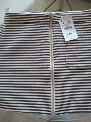 Falda de rayas Zara Talla M