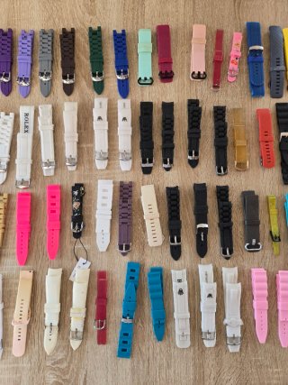 Lote correas caucho varios colores