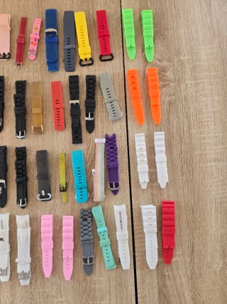 Lote correas caucho varios colores