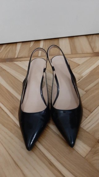 Scarpe Slingback Vernice Nere