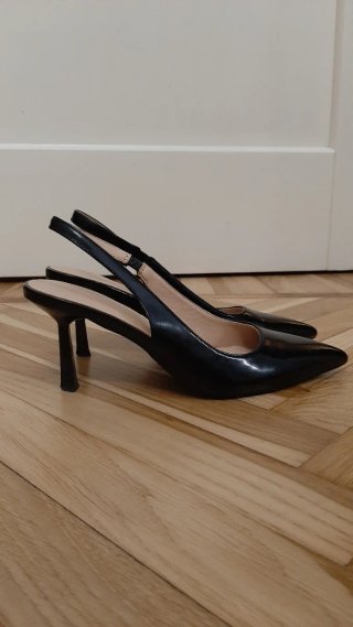 Scarpe Slingback Vernice Nere