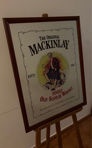 Espejo decorado Mackinlay madera y cristal