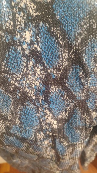 Vestido lentejuelas Pull&Bear azul talla L