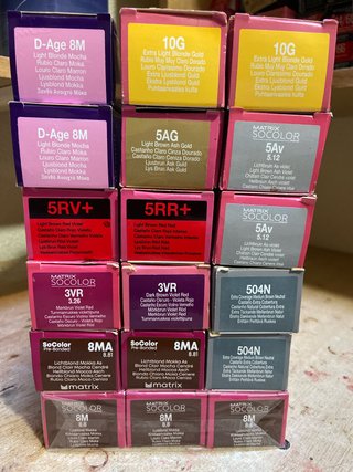 Tintes Matrix SOCOLOR 8M 5AV 3VR 504N 10G