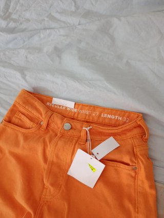 Vaqueros Never Denim Naranja