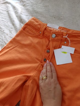 Vaqueros Never Denim Naranja