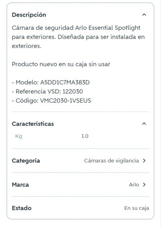 Cámara Arlo Exterior + Panel Solar