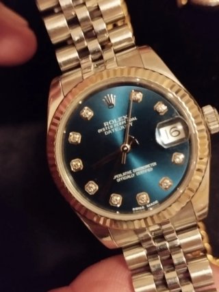 Rolex Datejust Acero Azul 10 Diamantes