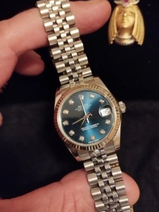 Rolex Datejust Acero Azul 10 Diamantes