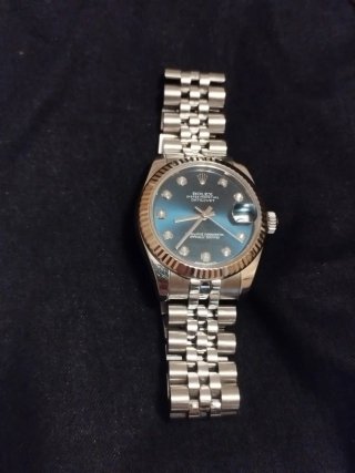 Rolex Datejust Acero Azul 10 Diamantes
