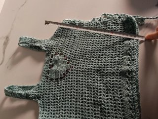 Top de ganchillo talla única