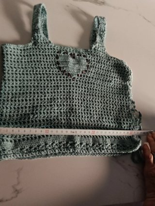Top de ganchillo talla única