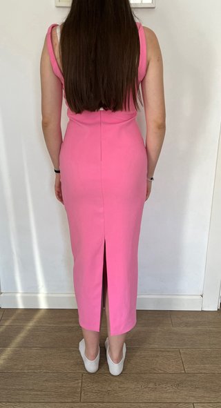Vestido largo Zara rosa