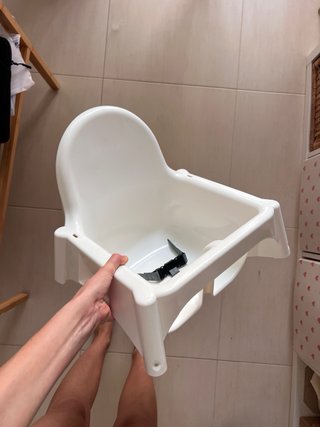 Trona bebé blanca IKEA poco uso