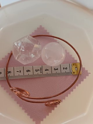 Tobillera de cobre con espirales