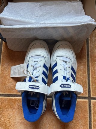 Adidas Forum Low J Scarpe Bianche e Blu