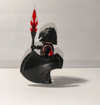 Playmobil Caballero Negro y Rojo con Lanza