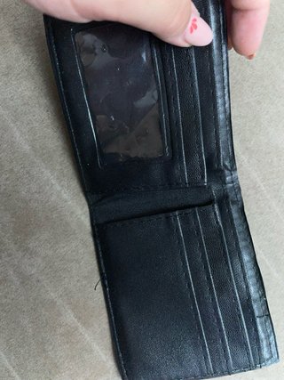 Portafoglio nero da uomo