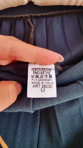 Falda pantalón midi verde elegante