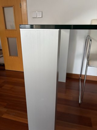 Mesa Comedor Cristal y Metal Medidas 180 cm - 95cm