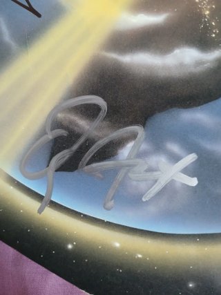 Vinilo azul Stryper Isaiah 53:5 Firmado