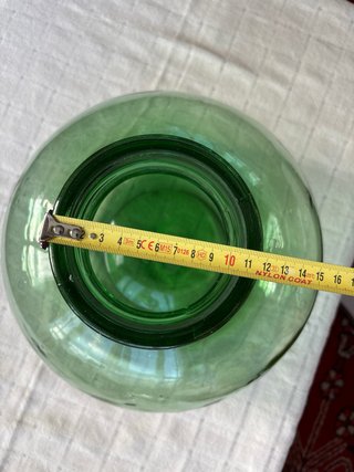 Jarrón Botella Grande Vidrio Verde
