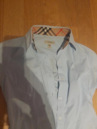 Camicia Burberry Uomo Azzurra