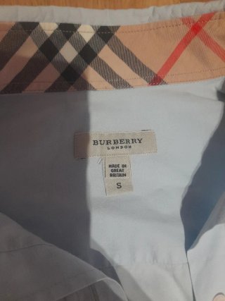 Camicia Burberry Uomo Azzurra