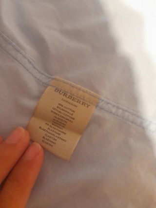 Camicia Burberry Uomo Azzurra