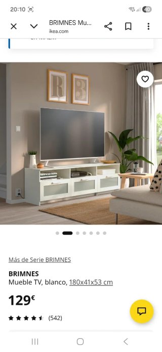 Mueble TV Ikea Brimnes
