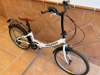 Bicicleta plegable MOMA Top Class 2 blanca