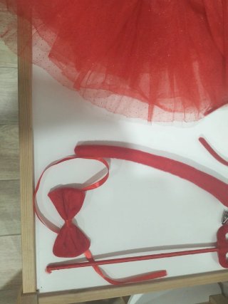 Disfraz Diablita Tutú Rojo y Accesorios