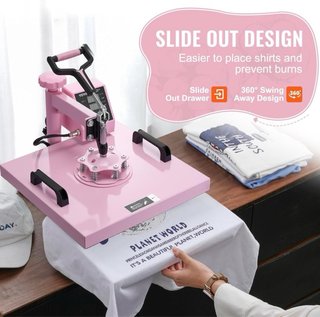 Máquina de Calor VEVOR 8 en 1 Rosa