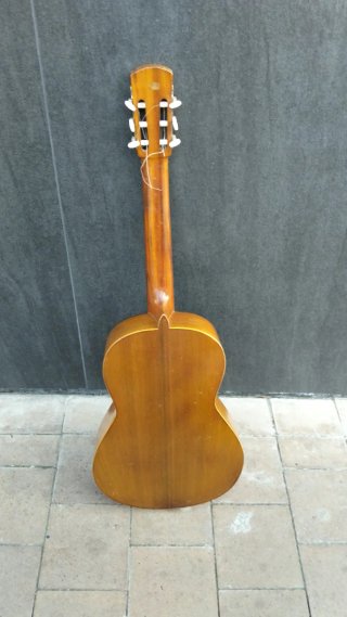 Guitarra española con funda