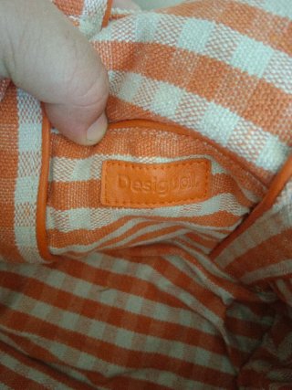 Bolso Desigual Naranja y Beige