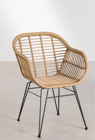 4 Sillas Rattan Exterior