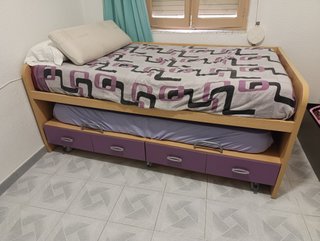 Cama nido con cajones