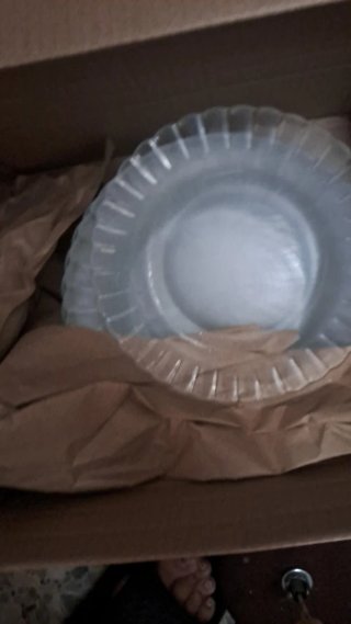 Platos antiguos de cristal