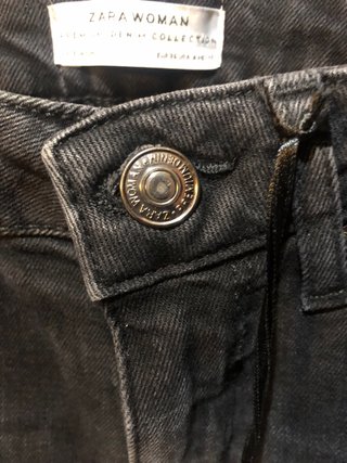 Pantalón vaquero gris Zara Woman nuevo; talla 36