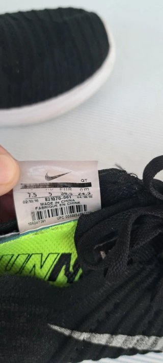 Nike Free 38.5 (24.5 cm) Negro