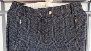 Pantalón vestir invierno pinza elegante