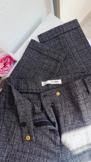 Pantalón vestir invierno pinza elegante
