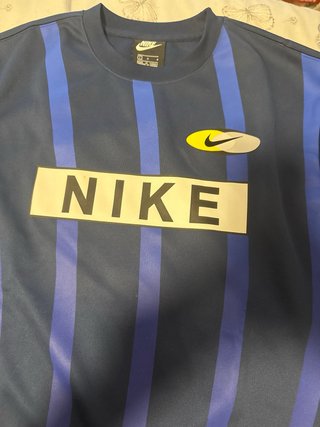 Felpa Nike a righe blu taglia M