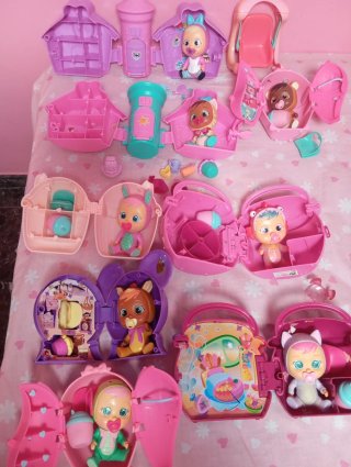 Lote Bebés Llorones con Casitas variado