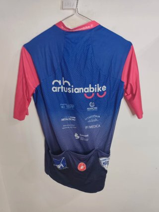 Maglia Ciclismo Castelli Blu/Rosa