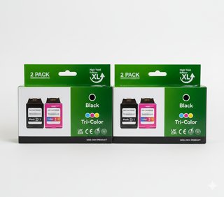 2 confezioni di cartucce d'inchiostro nere e colorate XL 305